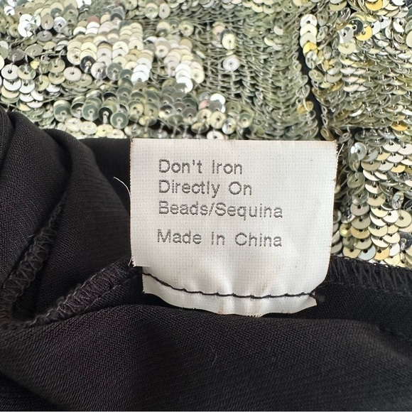 Jovani Black and Silver Dress with Sequin - Picture 11 of 12